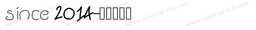since 2014字体转换